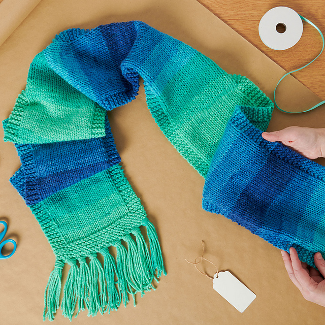 Ravelry Easy Stripes Scarf pattern by Yarnspirations Design Studio