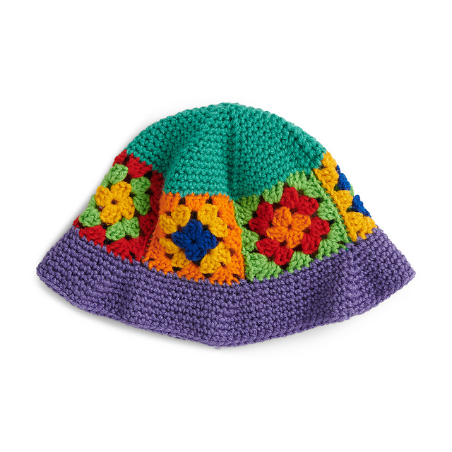 Rainbow Granny Bucket Hat