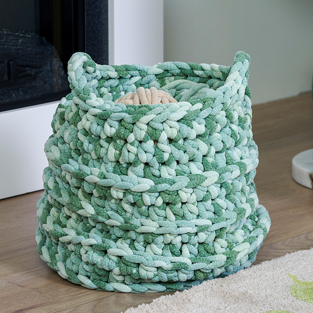 Textured Bands Basket