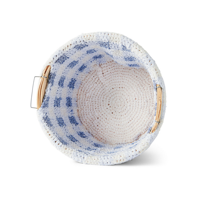 Gingham Bushel Basket Liner