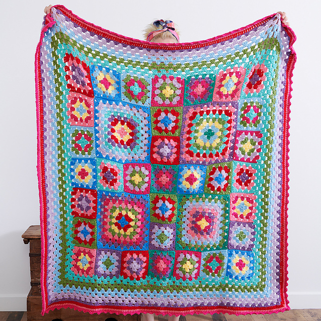 Bright Granny Throw