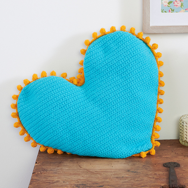 Hearts and Poms Pillows