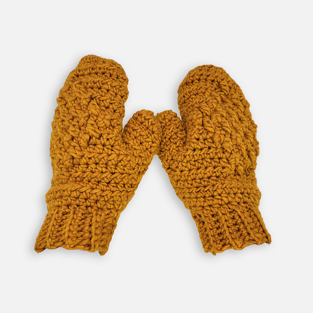 Rustic Diamond Mittens