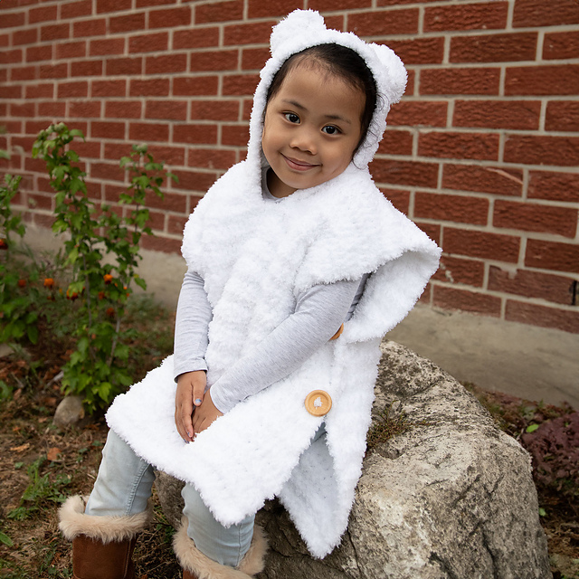 Kids Polar Bear Poncho