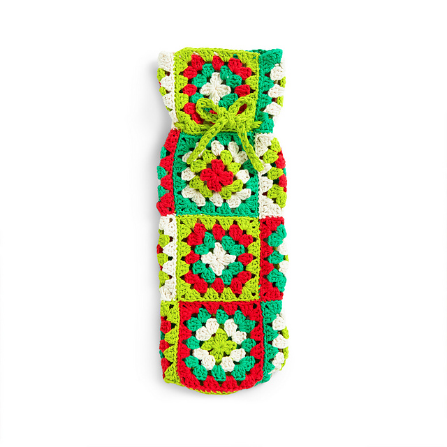 Grannny Square Wine Tote