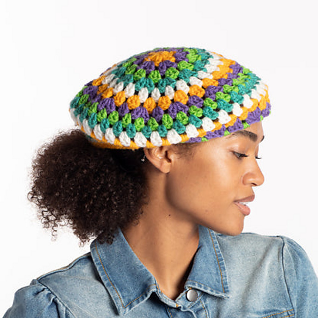 Granny Stripes Beret