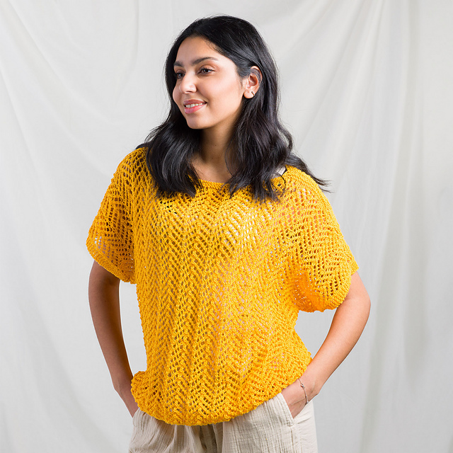 Goldenrod Lace Top