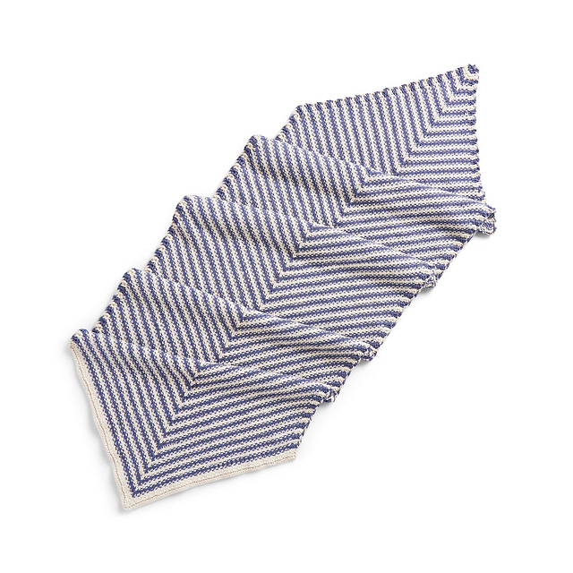 Stripy Linen Stitch Wrap