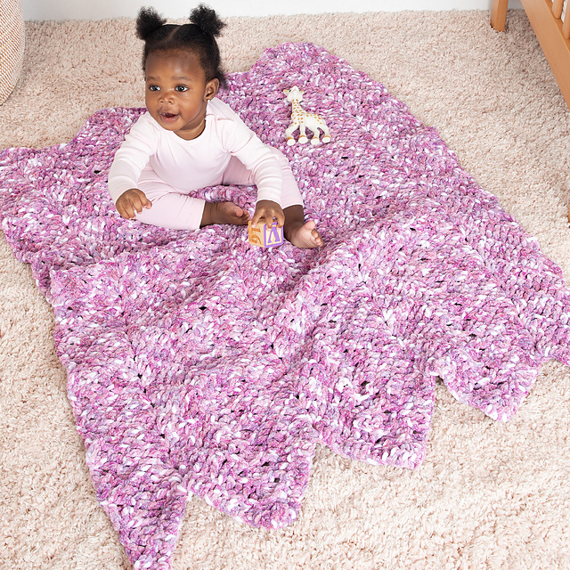 Ridged Baby Blanket