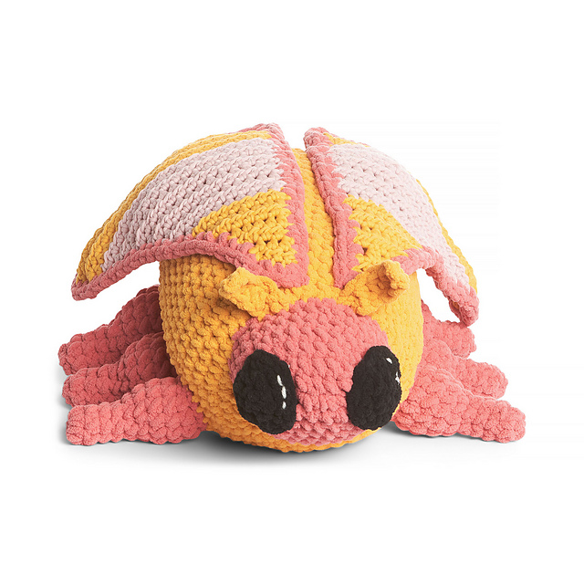 Ravelry: Petal the Rosy Maple Moth Plush pattern by Yarnspirations
