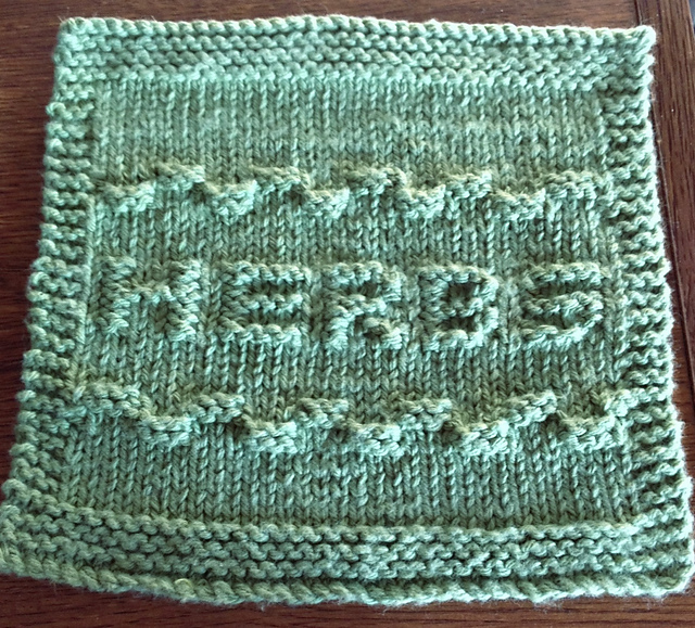 Herbs Dishcloth