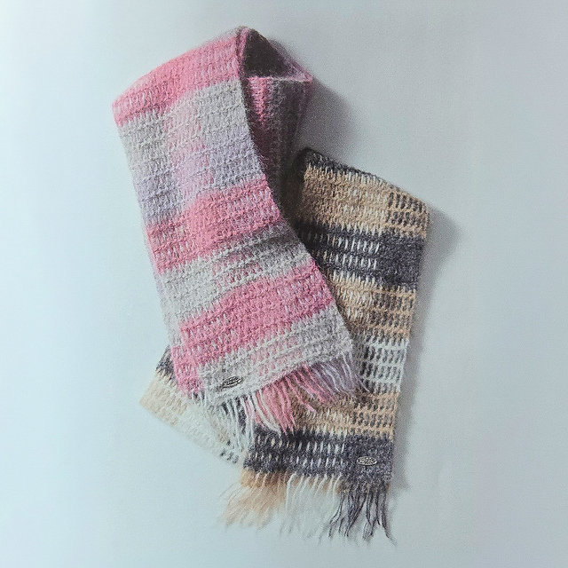 Fringe Checked Scarf