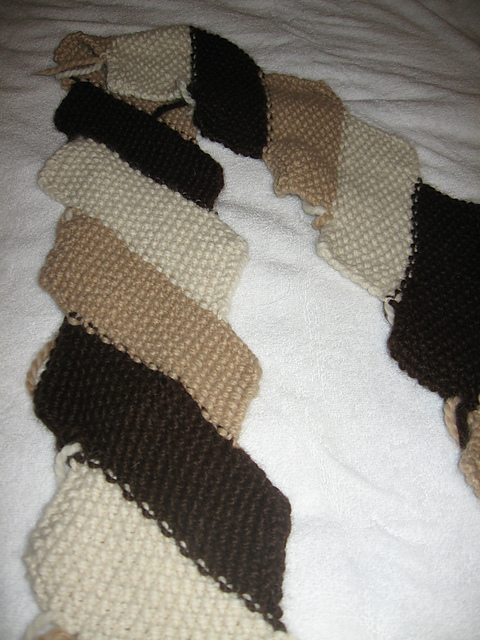 Diagonal Striped Scarf: Opposites Attract