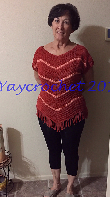 Flirty Chevron Top