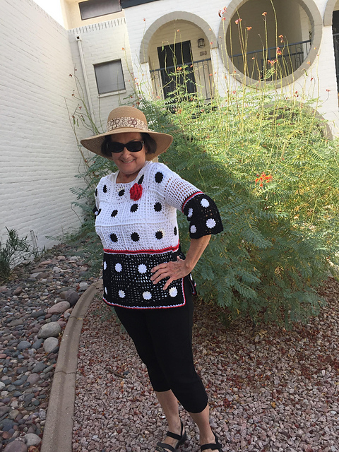 Naughty Dottie Tunic Top