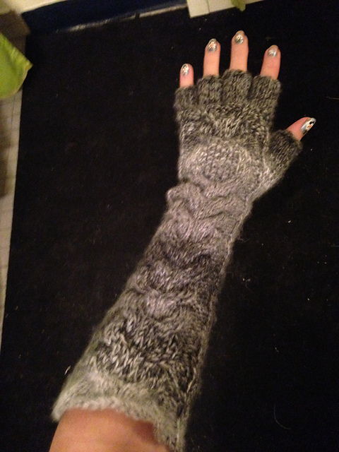 Fingerless Owl Gloves