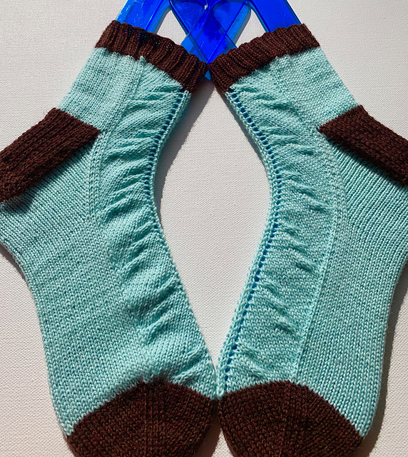 Mint Chocolate Twist Socks