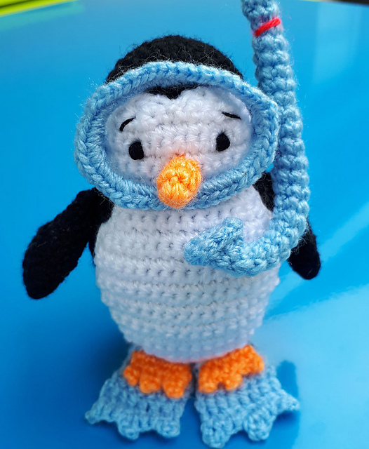 Steph-Ann, the diving penguin