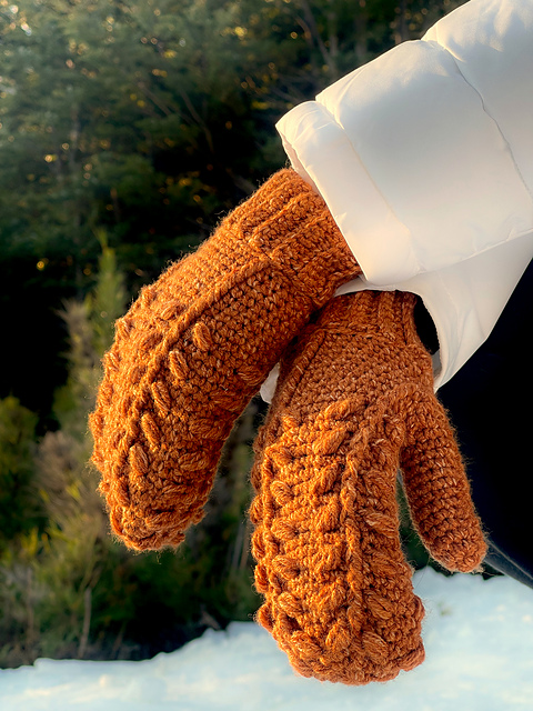 Woven Dawn Mittens