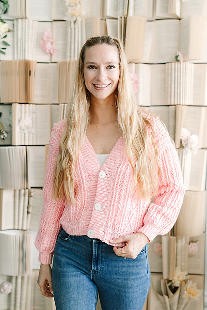 Pink Twist cardigan