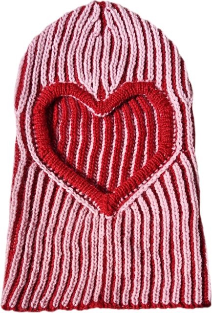 Ravelry: Heart balaclava pattern by Yevheniia Pyroh