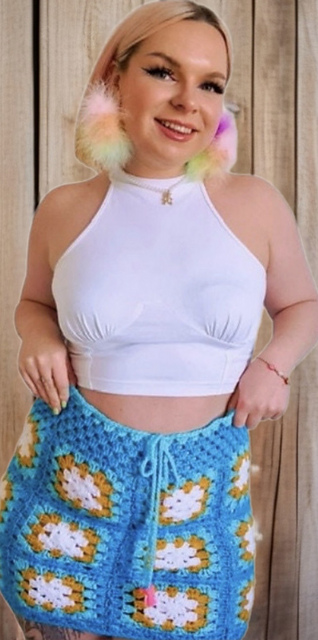 Granny Square Mini Skirt