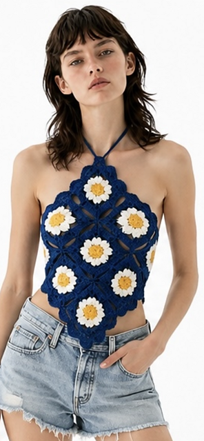 English Daisy Crop Top