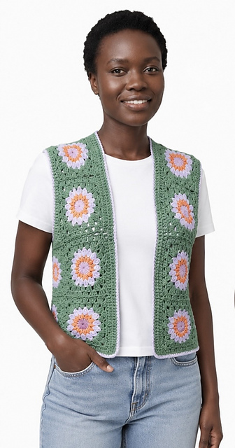 Floral Short Waistcoat