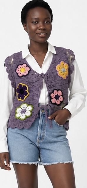 African Violet Cardigan