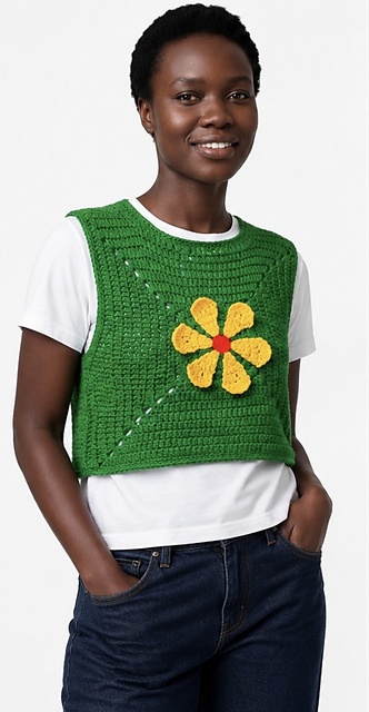 Retro Flower Tank