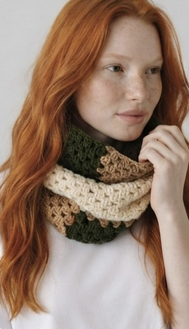 Simple Granny Stripe Scarf