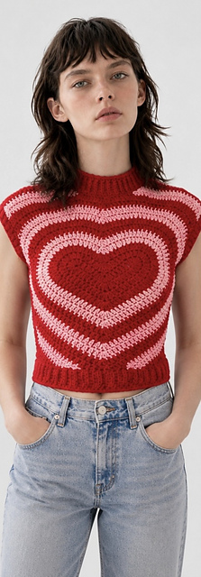 Swirly Heart Top