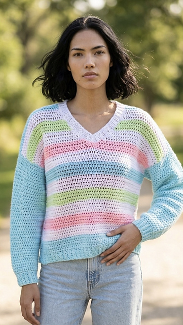 V Neck Slouchy Jumper