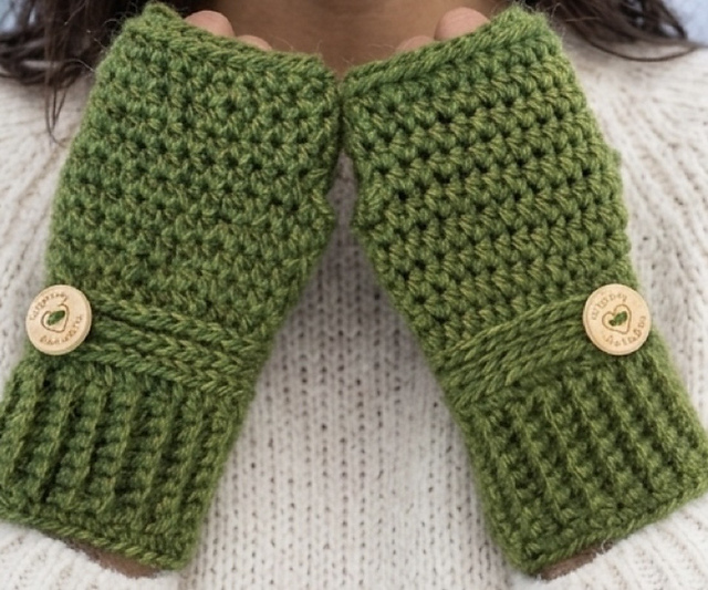 Fern Fingerless Gloves