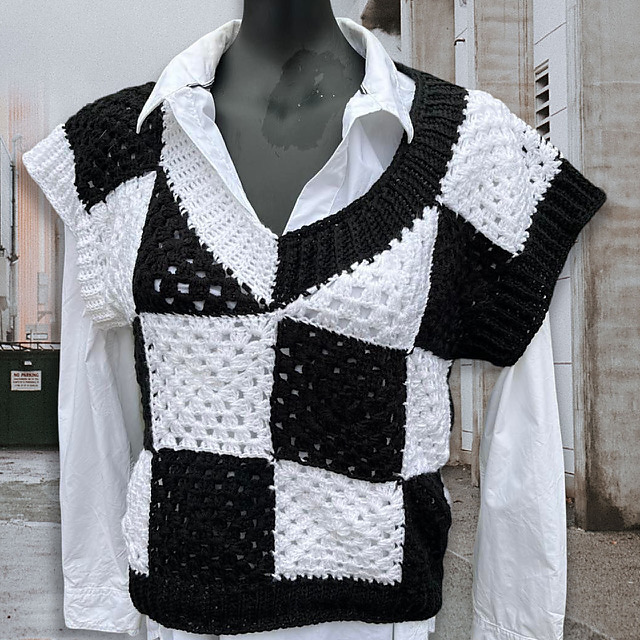 Wednesday Chessboard Vest