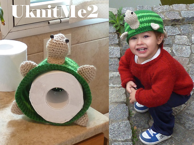 Turtle Hat/Toilet Paper Cover