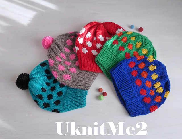 Hat Polka Dot Beanie 7 sizes