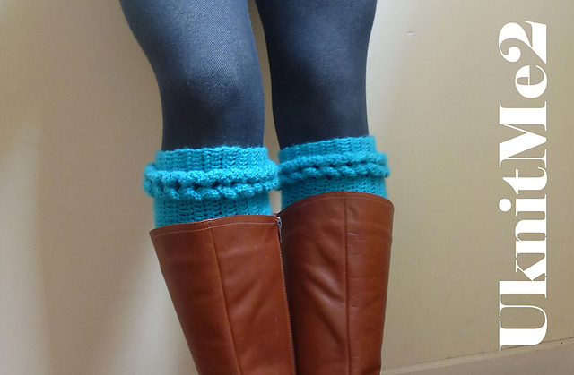 Boot Cuff Braided Boot Socks