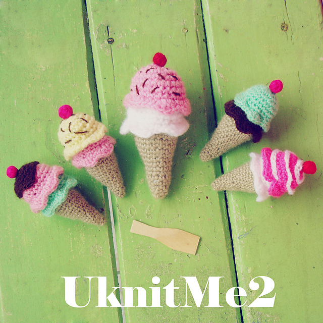 Ice Cream Amigurumi Rattle & Mobile
