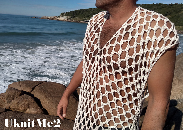 Shirt Cover Up Crochet adjustable mesh tee/dress