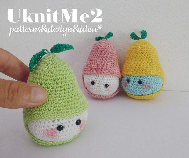 Pear Amigurumi Fruit