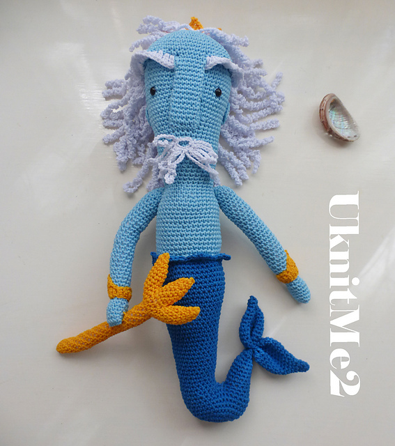 Amigurumi Neptune Doll Toy