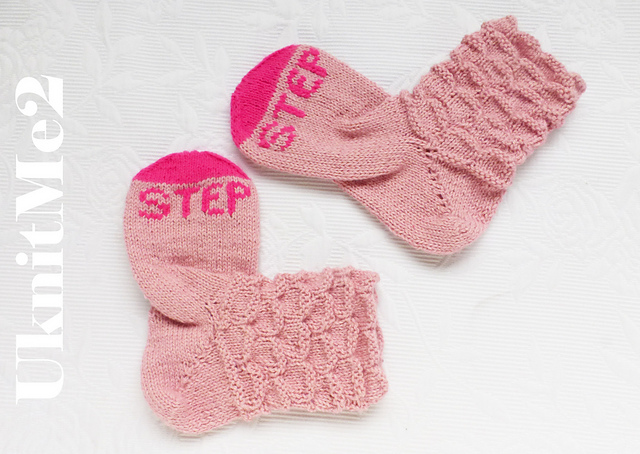 Socks Step by Step Top Down