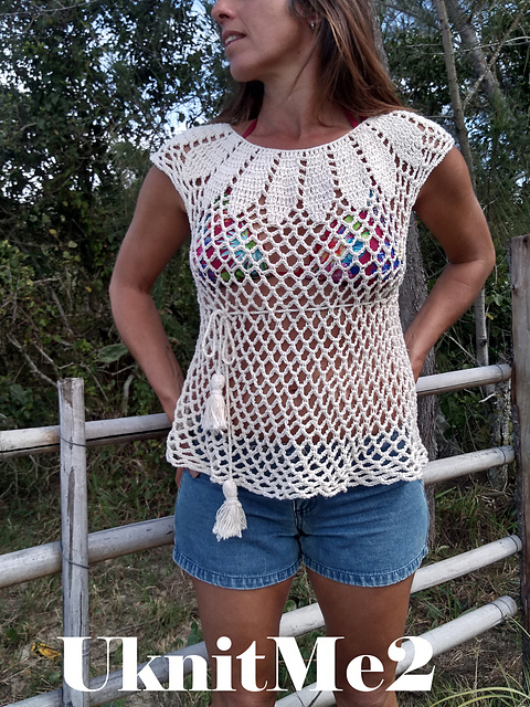 Shirt BUNGA cover up mesh tee