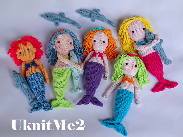 Mermaid & Dolphin Doll Amigurumi