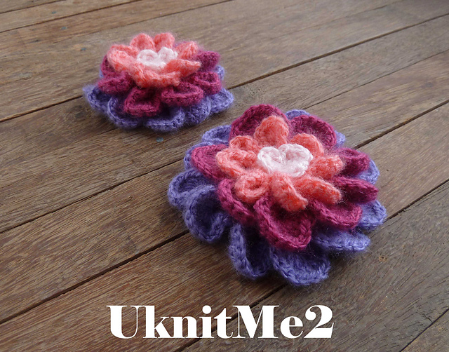 Crochet Flower Colorful