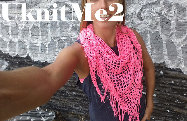 Triangle Shawl Crochet Iguazu Scarf