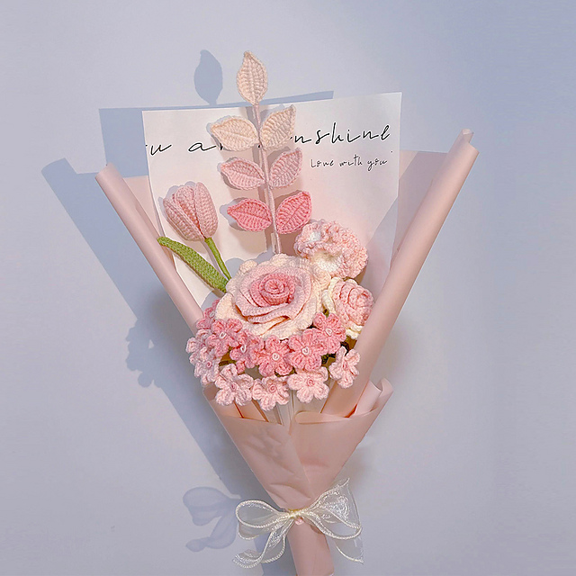 6in1 Thai rose Crochet Bouquet