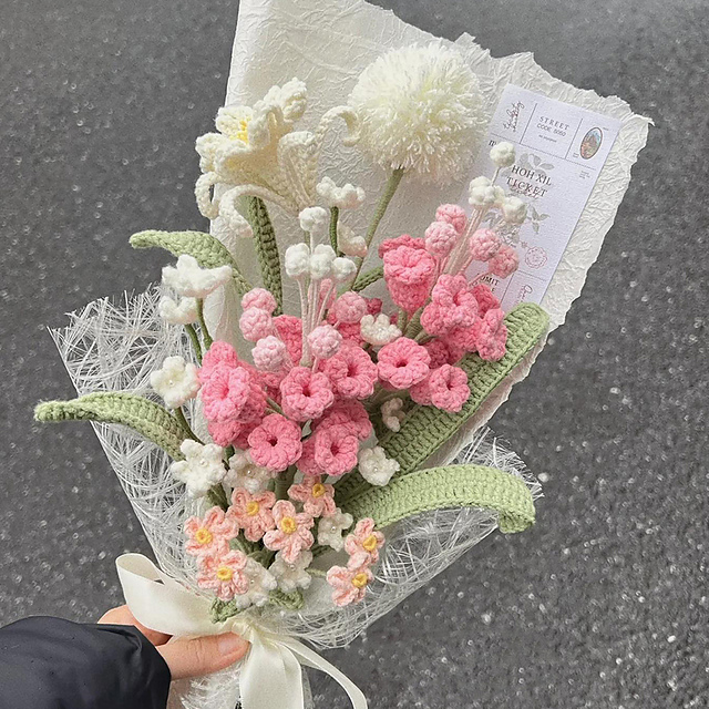 5in1 Muscari Crochet Flower Bouquet