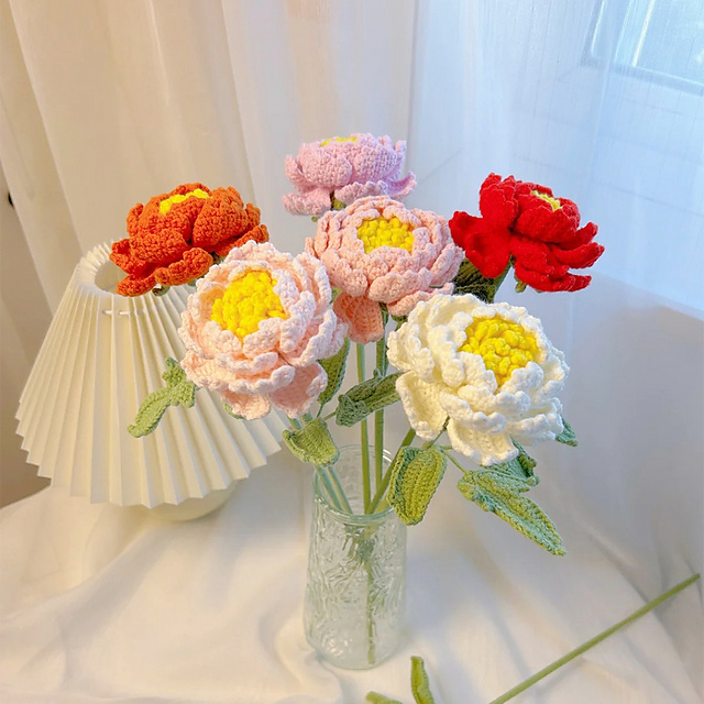 Peony with Tunisian